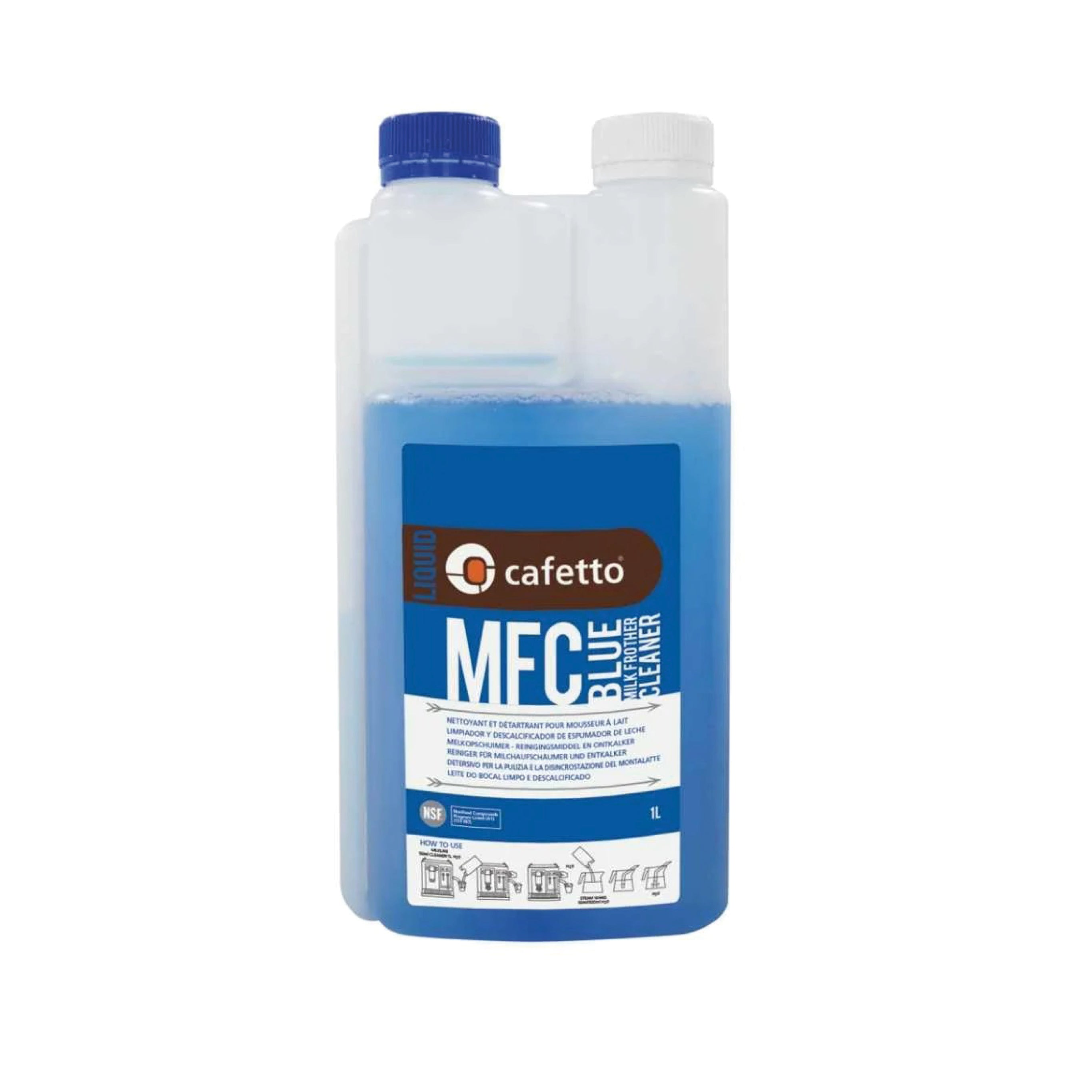 Cafetto - Nettoyant quotidien pour le lait MFC Blue (1 L) - L'Heureux Cafetto - Nettoyant quotidien pour le lait MFC Blue (1 L) - L'Heureux